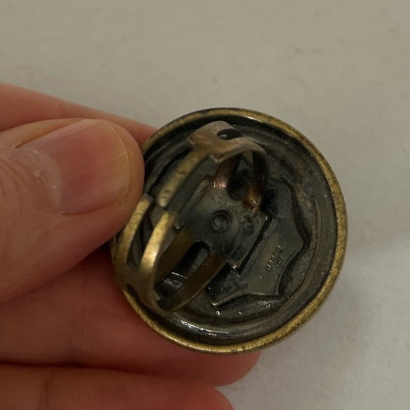 Vintage Gold and Silver Button - Picture 3 of 4